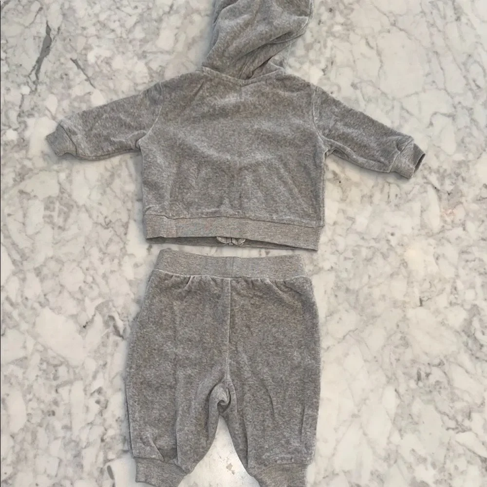 Ralph Lauren Gray Kids Jogger Set 3M